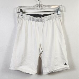 Champion Men's White Double Dry Compression Shorts Sporty Activewear, sz XL